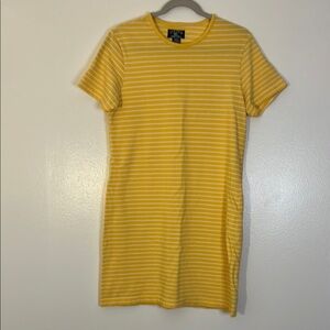 Cutter & Buck | Striped yellow/white T-shirt dress Women’s size M short sleeves